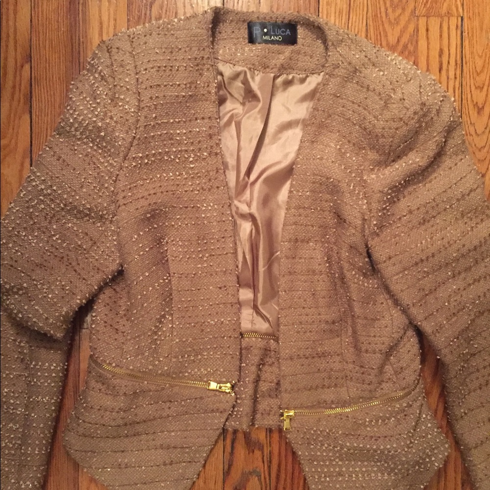 P • Luca Milano Gold Blazer